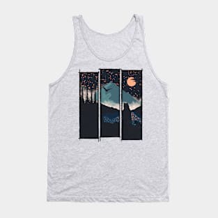 Orange Moon Tank Top